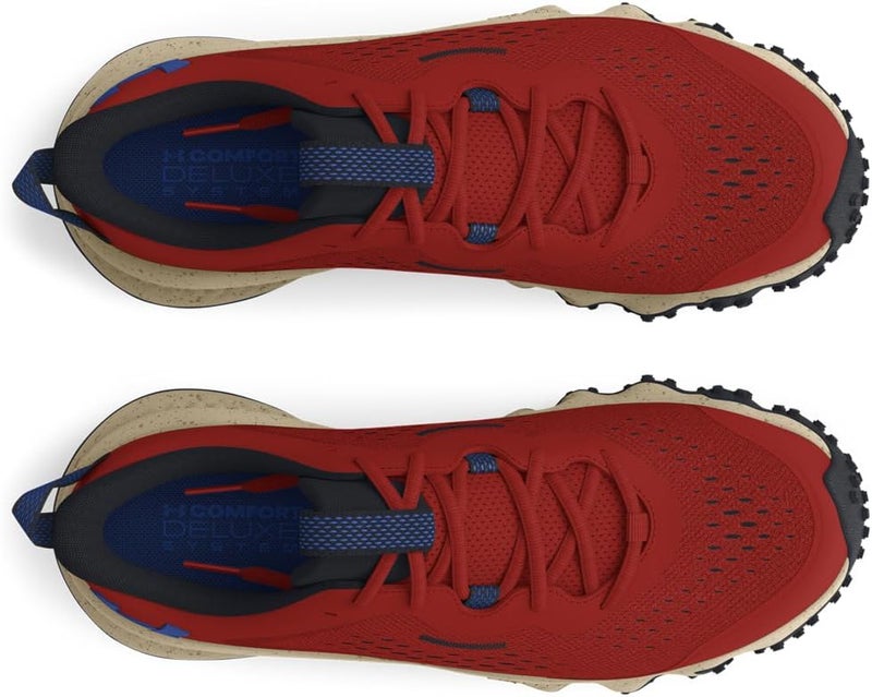 UNDER ARMOUR أحذية الجري النسائية من أندر أرمور تشارجد مافن - برتقالي أرضي/أسود/أزرق تقني - Image 4