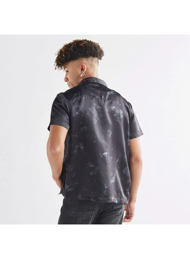 Splash FAV Printed Zip Through Overshirt