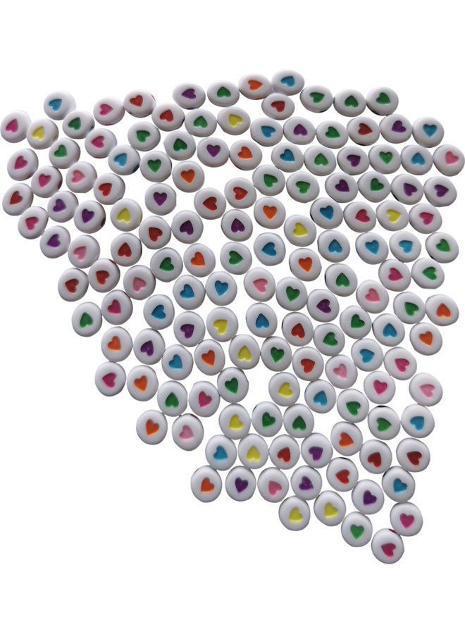 NIBEMINENT 200-Piece Decorative Heart Shaped Craft Beads .4x.7cm - Image 4