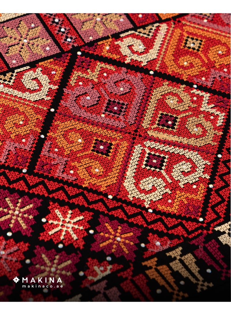 MAKINA Jordanian Fallahi Thobe with Prato Embroidery and Aghabani Artistry - Image 3
