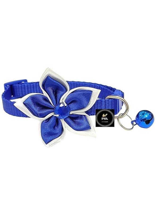 بت طوق رقبة للقطط والكلاب مزود بحزام أمان قابل للفك على شكل زهرة من النايلون للقطط الصغيرة والجراء مع جرس ملون عبوة من 12 قطعة - Image 3