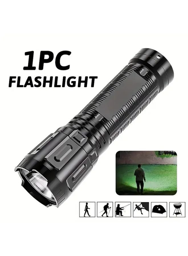 USB Rechargeable LED Flashlight 150 Lumens Portable Tactical Light for Outdoor Camping Emergency - Image 1