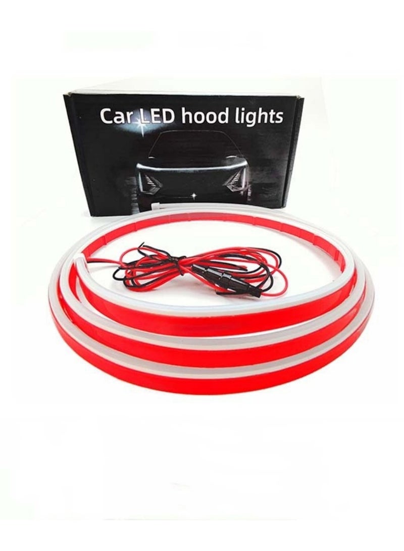 CAR SUV Automotive LED daytime running lights grille modification universal LED hood light decoration light guide strip - Image 1