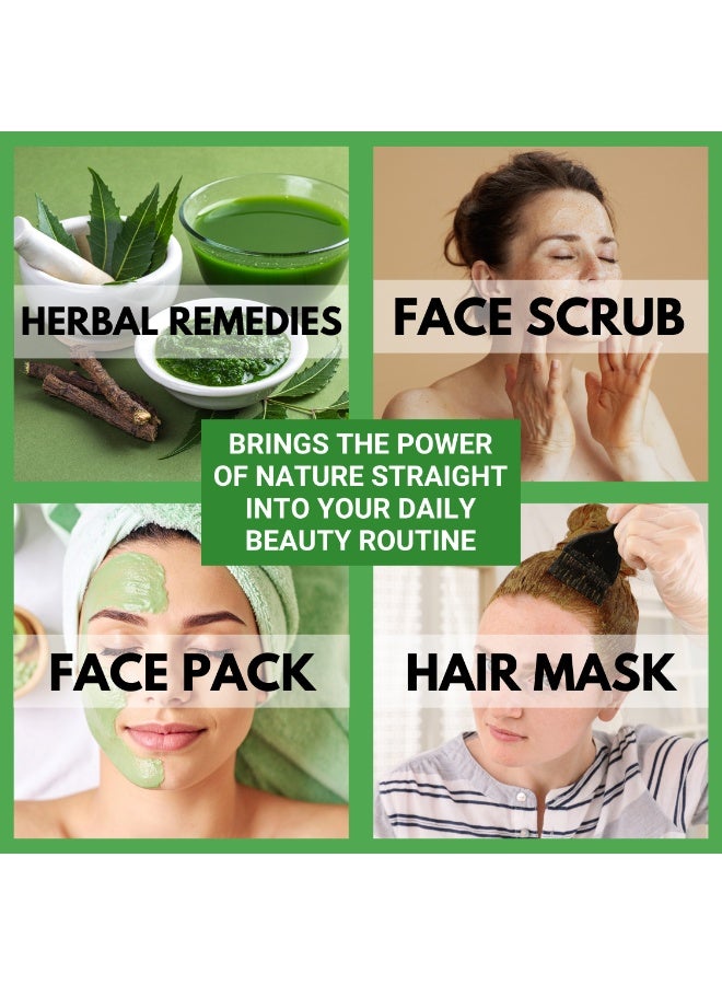 Bliss of Earth Wild Neem Leaves Powder, Natural Skin & Hair Care, Ayurvedic & Herbal Powder, 100g - Image 5