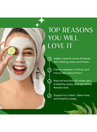 Bliss of Earth Wild Neem Leaves Powder, Natural Skin & Hair Care, Ayurvedic & Herbal Powder, 100g - view 3