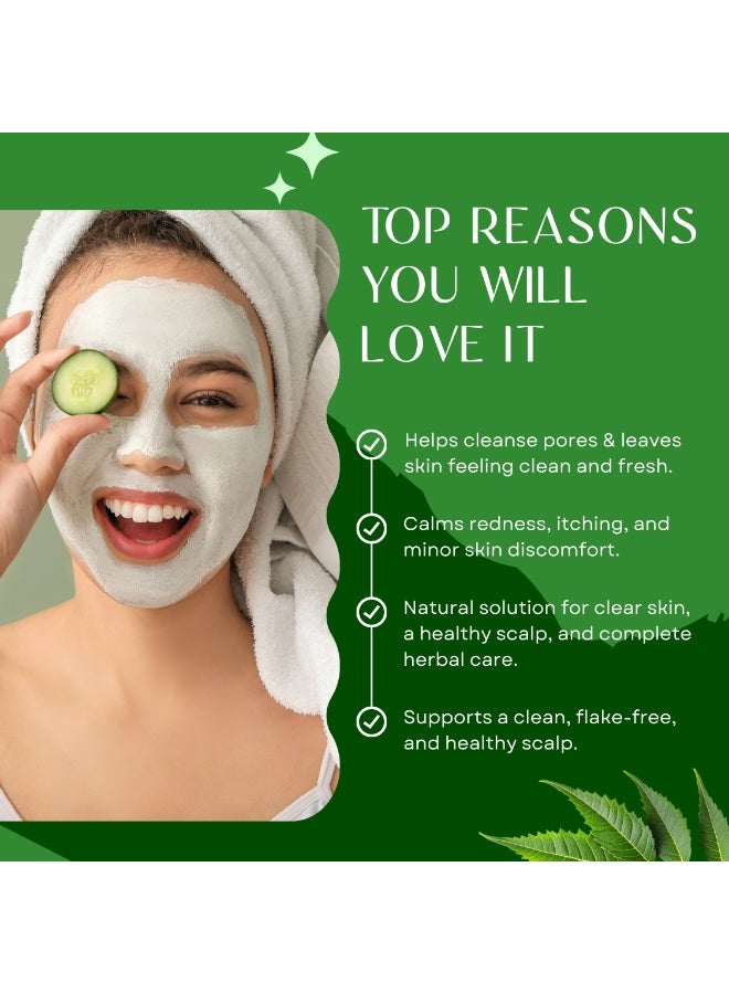 Bliss of Earth Wild Neem Leaves Powder, Natural Skin & Hair Care, Ayurvedic & Herbal Powder, 100g - Image 3