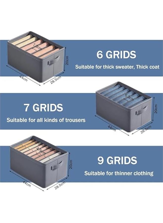 RYNX Wardrobe Clothes Organizer 4 Foldable Fabric Drawer Storage Box For Clothes Clothes With Handles And Closet Storage Used For Storage Of Jeans、 Dresses 、Sweaters、And TShirts - Image 4