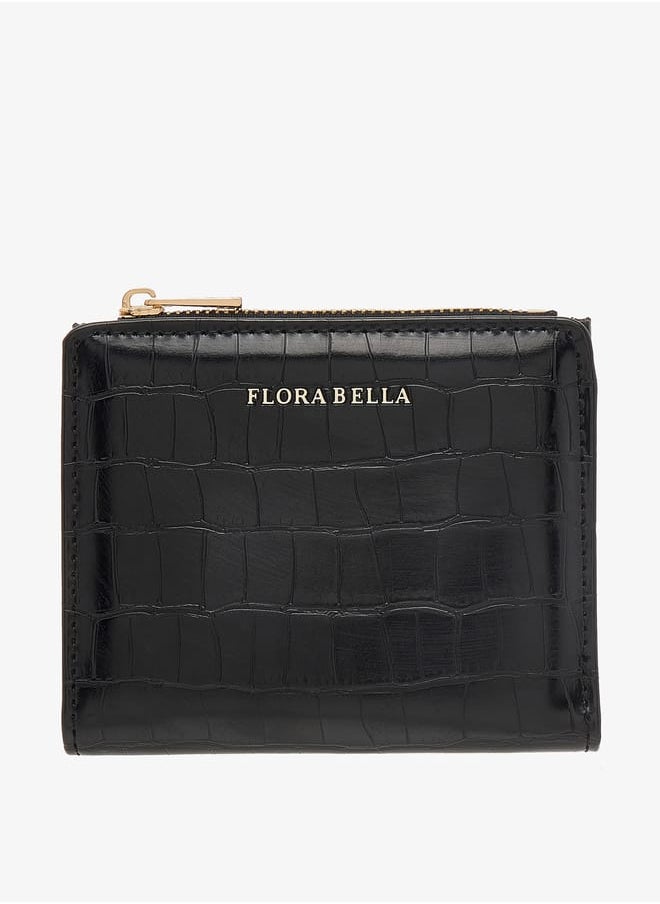 Flora Bella By Shoexpress Women Textured Cardholder with Zip Closure  - Image 1