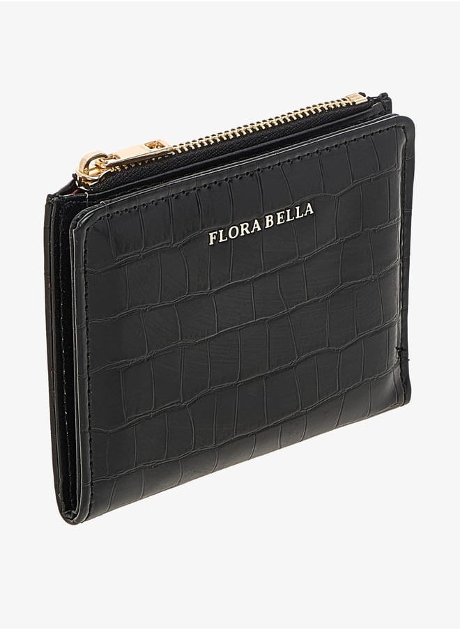 Flora Bella By Shoexpress Women Textured Cardholder with Zip Closure  - Image 2