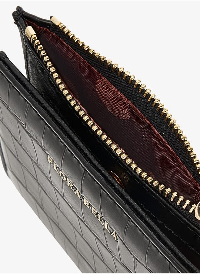 Flora Bella By Shoexpress Women Textured Cardholder with Zip Closure  - Image 4