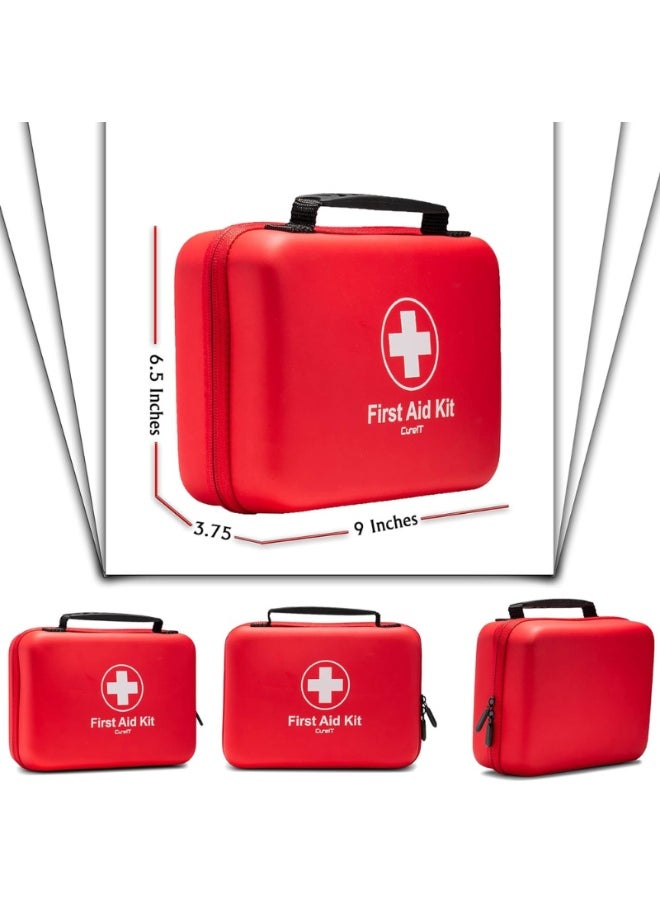 Zentaran Emergency Medical Kit Waterproof Hard Shell First Aid Kit for Car, Home, Office, Travel, Camping, Sports, Outdoor, School - Emergency First Aid Supplies and Survival Kit  - Image 2