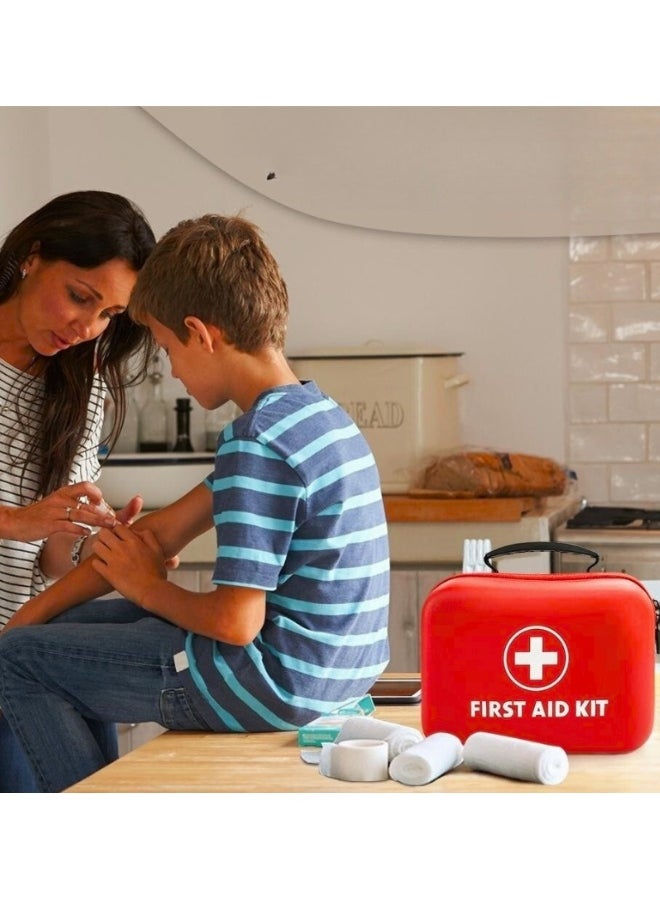 Zentaran Emergency Medical Kit Waterproof Hard Shell First Aid Kit for Car, Home, Office, Travel, Camping, Sports, Outdoor, School - Emergency First Aid Supplies and Survival Kit  - Image 5