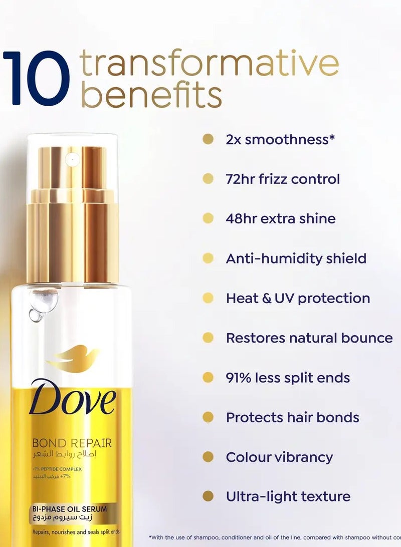 دوف سيروم زيت ثنائي الطبقات اصلاح روابط الشع 80 مل - Image 5