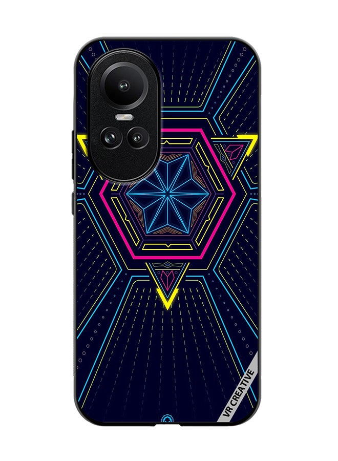 VR CREATIVE Protective Case Cover For Oppo Reno 10 Pro Abstract Design Multicolour - Image 1
