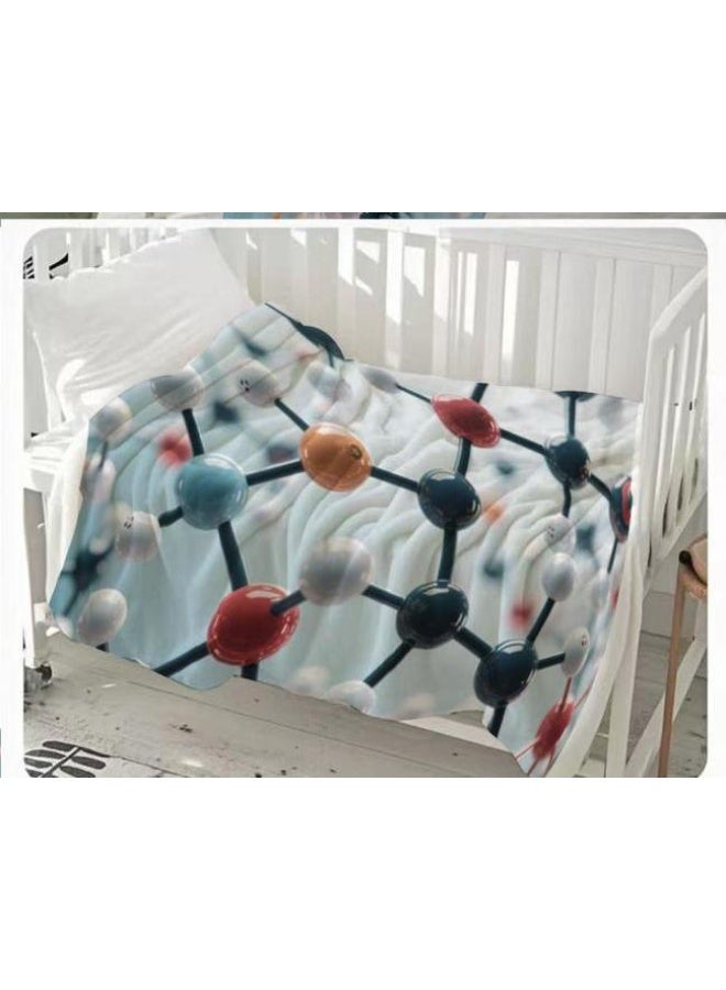 general Baby and children's cartoon flannel thin blanket (warm and comfortable, suitable for sleep, game use) 70cm*100cm - Image 2