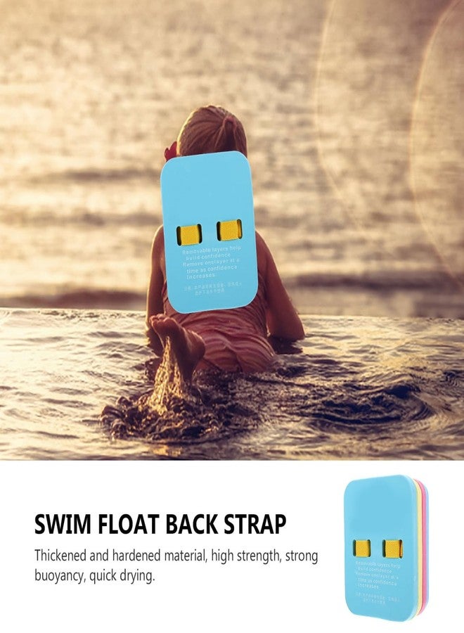 Baluue Swim Float Kids Back, 4 Split Layers, Adjustable Safety Swim Floaties with Secure Buckle, Colorful Swim Foam for Kids Children Toddler Swimming - Image 4