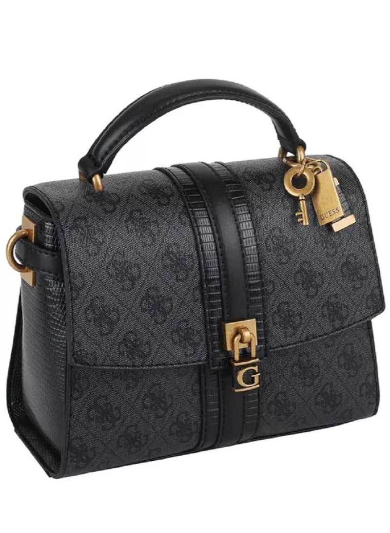 Guess - Ginevra Logo Top Handle Flap Cross-body Bags - Image 2