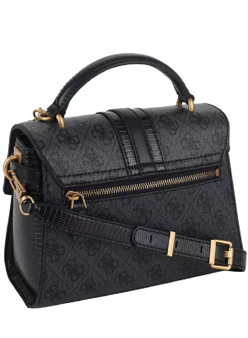 Guess - Ginevra Logo Top Handle Flap Cross-body Bags - Image 3