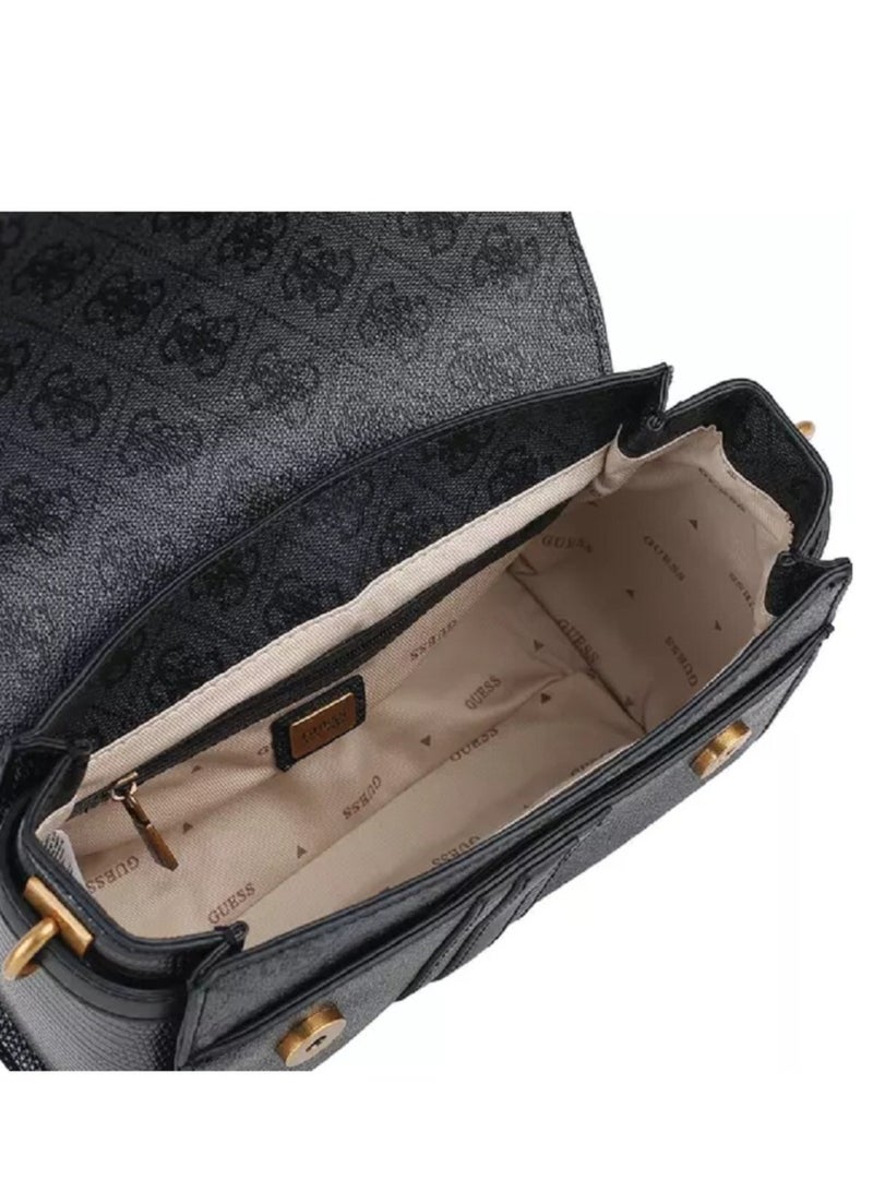 Guess - Ginevra Logo Top Handle Flap Cross-body Bags - Image 4