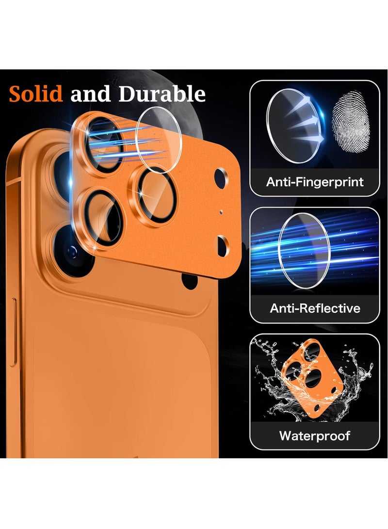 Rock Pow Camera Lens Protector for 17 Pro Max, [Anti-Scratch] [Case-Friendly] [Frosted texture], Metal Aluminum Alloy+Tempered Glass, Lens Protector for 17 Pro Max - Image 2