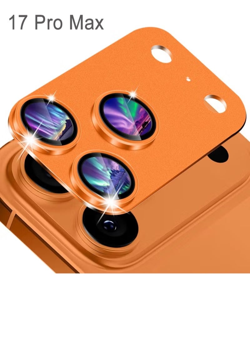 Rock Pow Camera Lens Protector for 17 Pro Max, [Anti-Scratch] [Case-Friendly] [Frosted texture], Metal Aluminum Alloy+Tempered Glass, Lens Protector for 17 Pro Max - Image 1