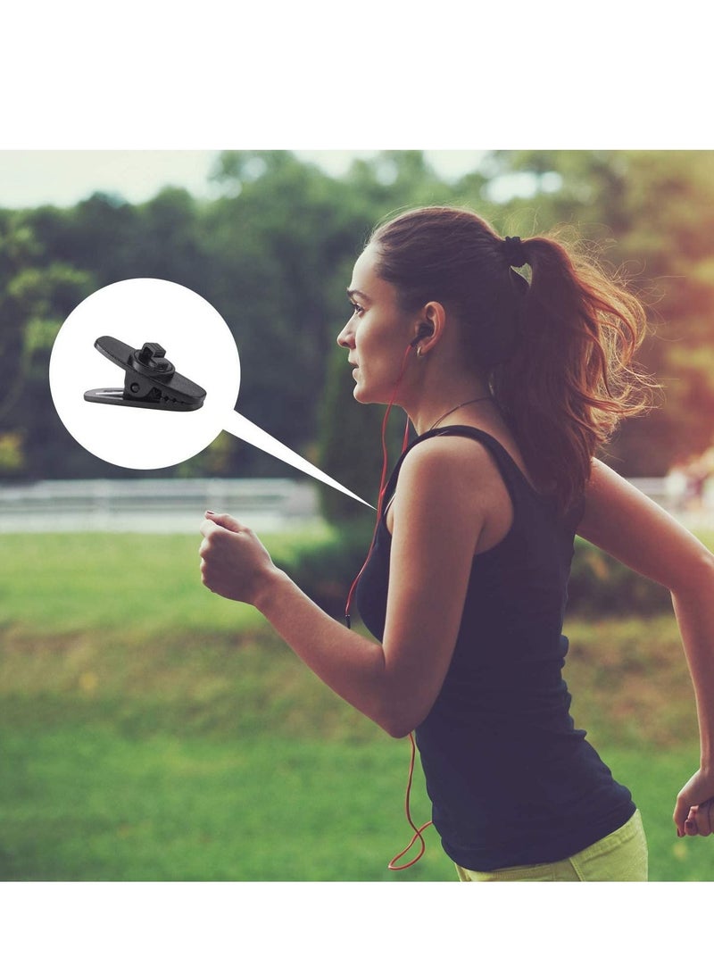 Excefore Earphone Wire Clips for Earphone Wire, Fixed Cable on The Clothes, 12 Pcs Black Clips for Most Headset Wire - Image 5