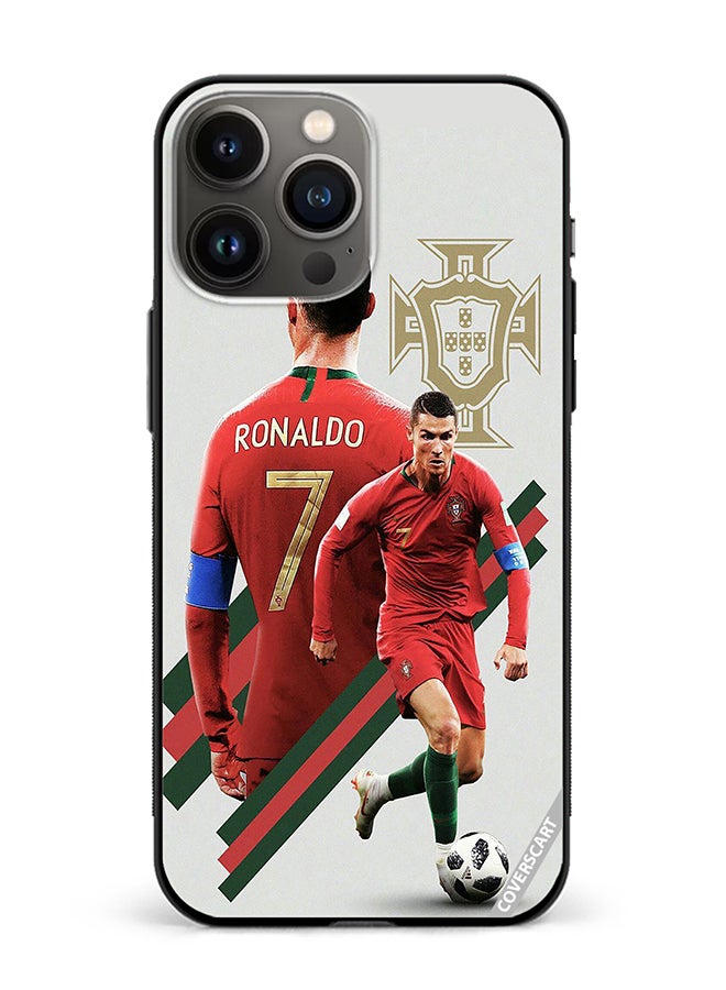 Protective Case Cover For Apple iPhone 13 Pro Ronaldo Design Multicolour