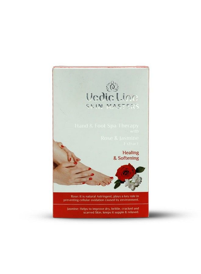 Vedicline Hand & Foot Spa Therapy With Rose & Jasmine Extract Monodose Kit Repair Cracked & Dry Heelscuticles For Nourished Skin 92Ml - Image 1
