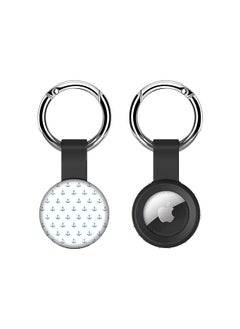 Stylizedd Airtag Case Metal Key Ring with Tough Case for Apple Airtag cover - Anchor Blue  - Image 1