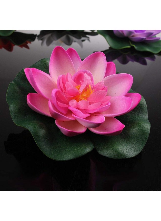 TIED RIBBONS 16 Pcs Artificial Floating Lotus Floating Flowers with Rubber Leaf - (Multi) Artificial Flowers for Water Decoration Urli Aquarium Fountain Home Decor Office Pooja Room Wedding Birthday - pzsku/Z8B215AFA3309DD93E7AFZ/45/_/1736571387/192d6fbe-c42f-407d-b5cc-6bc9687e80c9