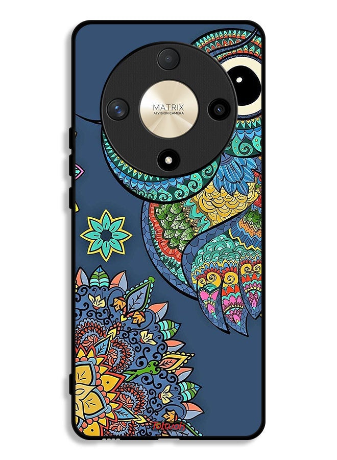 Tolwak Honor X9b Protective Case Cover Floral Owl - Image 1