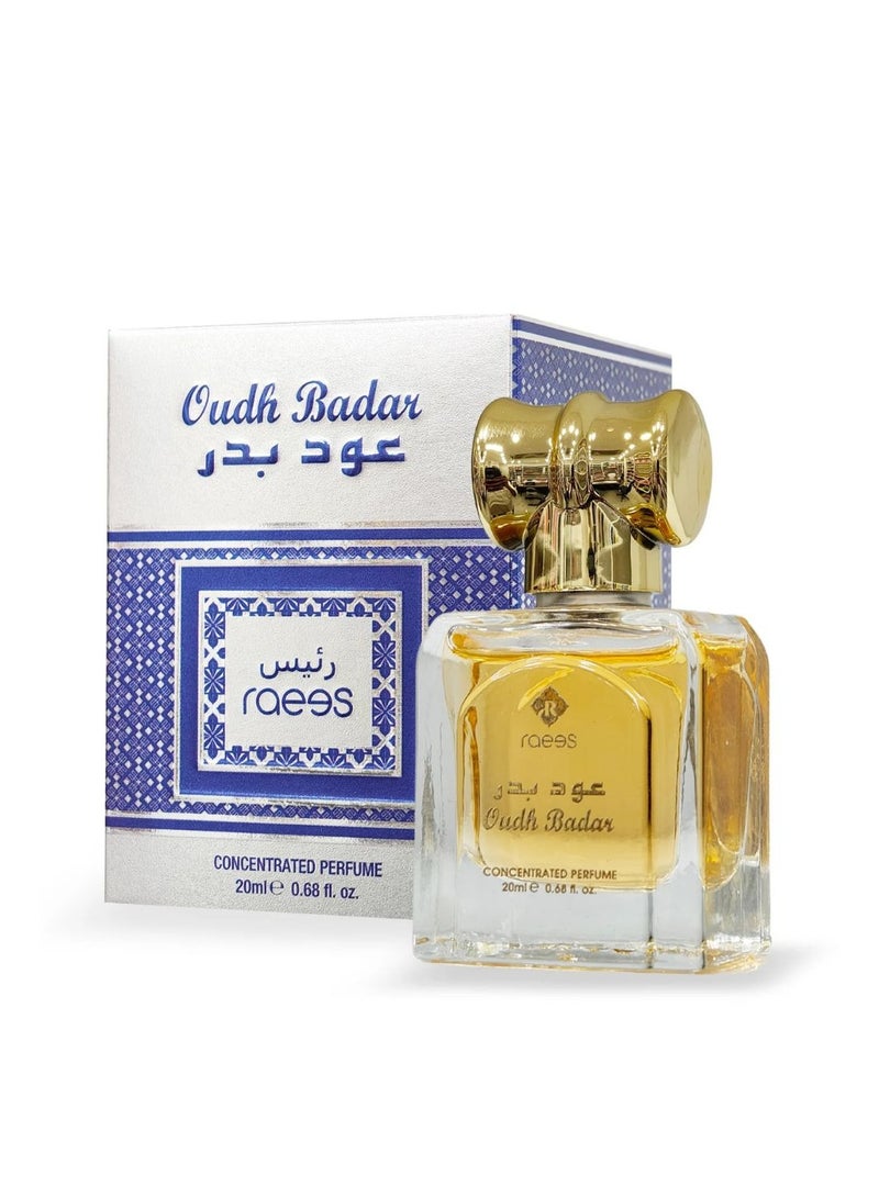 raees Oudh Badar Roll-On Attar Perfume Oil 20ml Alcohol-Free Concentrated Oud Fragrance – Raees - Image 2