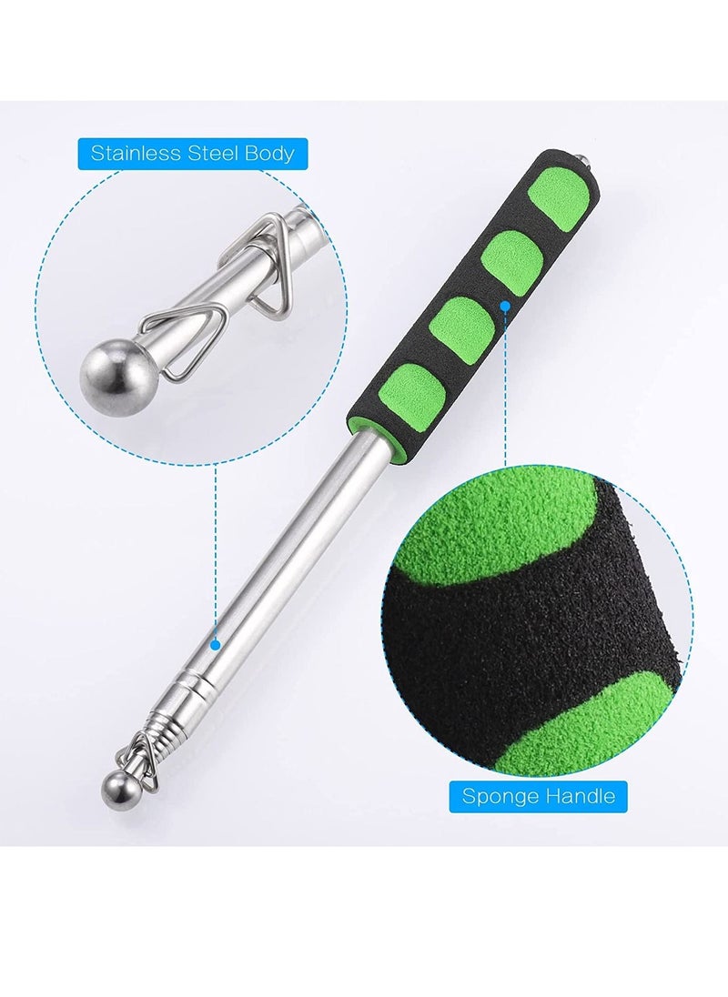 Telescopic Flag Pole, Portable Telescopic Pole for Camping with Lanyard, 1.6m Flag Poles Telescopic Stick for Tourist Guide Camping Travelling Presentation Pointer 3pcs  Red, Green, Blue