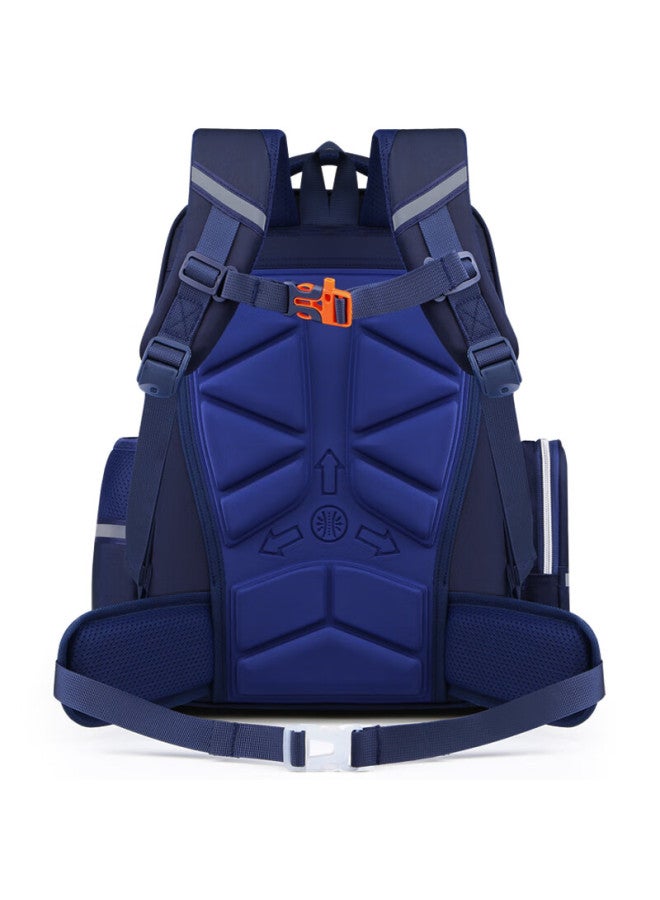 Edison Primary School Backpack With Spine Protection, Weight Reduction, Large Capacity, Water-resistant, Anti-drop Children's Backpack 2336-2 Royal Blue - Image 4