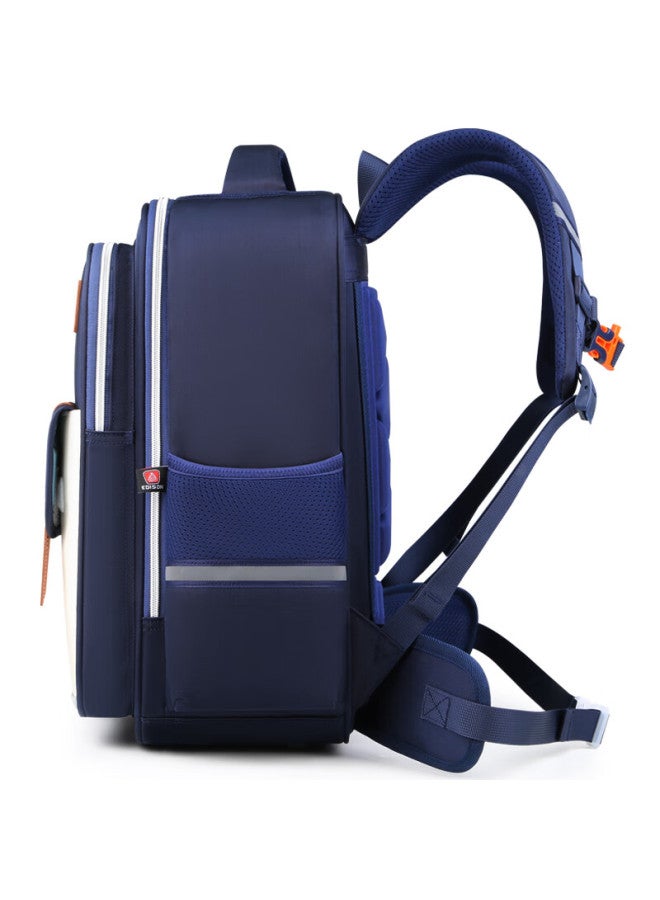 Edison Primary School Backpack With Spine Protection, Weight Reduction, Large Capacity, Water-resistant, Anti-drop Children's Backpack 2336-2 Royal Blue - Image 3
