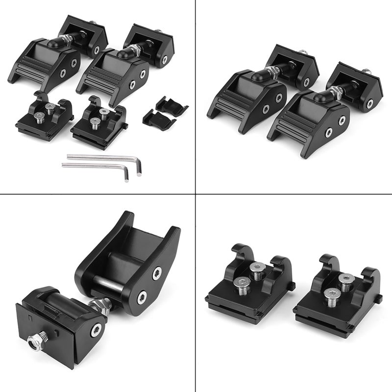 2pcs Hood Lock Latch Bracket Buckle Kit Hold Down for Wrangler JK Unlimited 2007-2017 - Image 2
