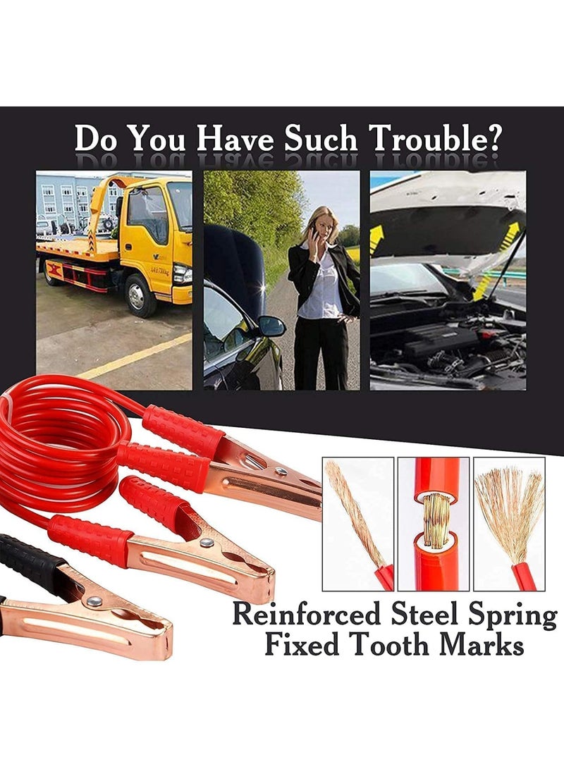 1000AMP Heavy Duty Car Jumper Cable - Professional Battery Booster Wire with Alligator Clamps - Reliable Emergency Charging Cables for Cars, Trucks, and Engines - Image 5