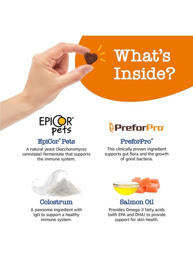 Zesty Paws Dog Allergy Relief - Anti Itch Supplement - Omega 3 Probiotics for Dogs - Digestive Health - Soft Chews for Skin & Seasonal Allergies - with Epicor Pets - Senior - Salmon - 90 Count  - Image 3