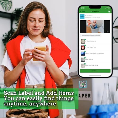 Smatagee QR Code Labels for Storage Bins,Office Organization,Moving Containers,Inventory Organizer | Pack and Track on iOS,Android App| 60 Unique Color Coded Stickers(2.6"x2.6") - Image 3