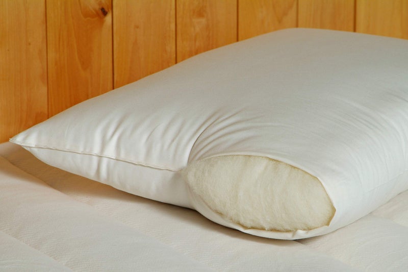 Holy Lamb Organics Wool Bed Pillow - Standard - Medium Fill - Image 2