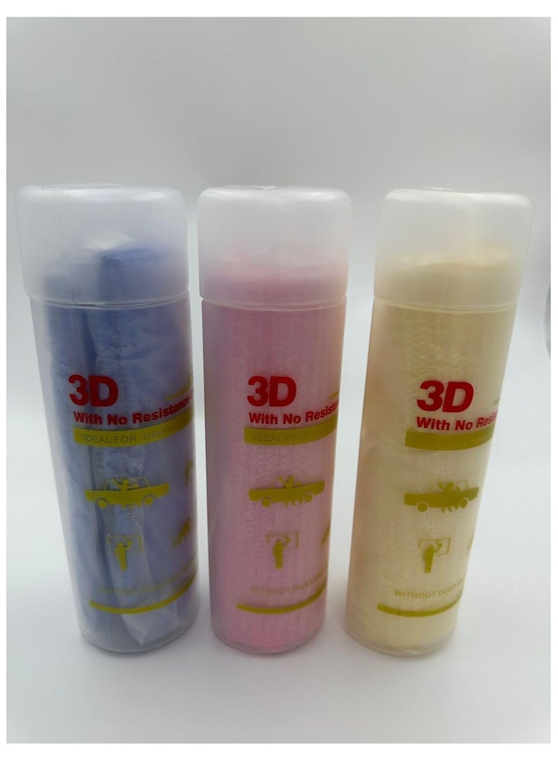 SHEZA STAR 3D With No Resistance Dash Cleaner, Set of 3 Colours - Image 1