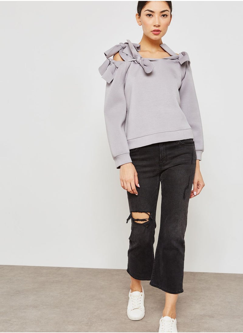 LOST INK Bow Sweatshirt  - Image 4