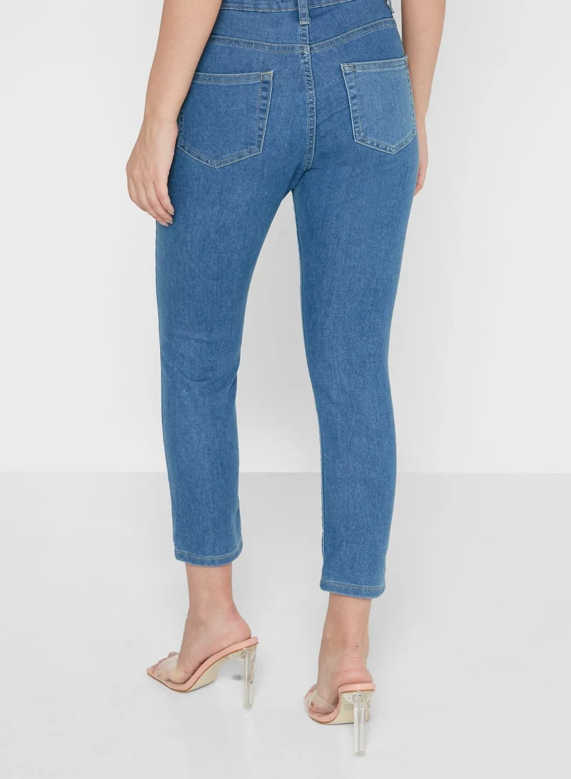 boohoo Skinny High Waist Jeans