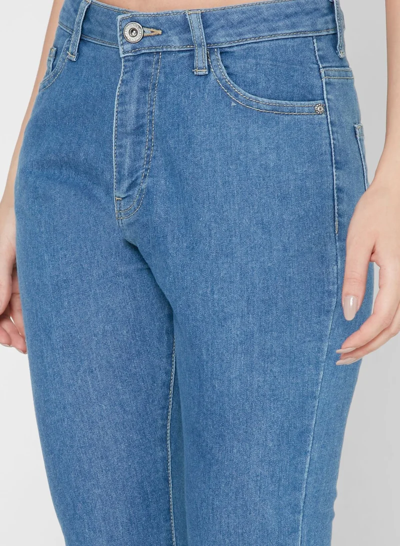 boohoo Skinny High Waist Jeans