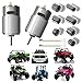 JRRXM Pair of 12V 18V 20V 24V Fast Drive Motor High Speed Engine for Kids Power Wheels Ride on Toys Electric Car Motor Upgrade Replacement Parts Accessory 2PCS 24VRS555 40000RPM - Image 3