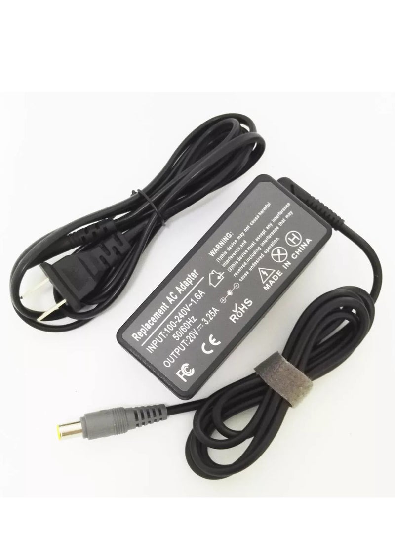 Terabyte US Plug AC Adapter 20V 3.25A 65W for Lenovo ThinkPad X60, X61, T60, T61, Z60 ,Z61, R60, R61 - Image 1