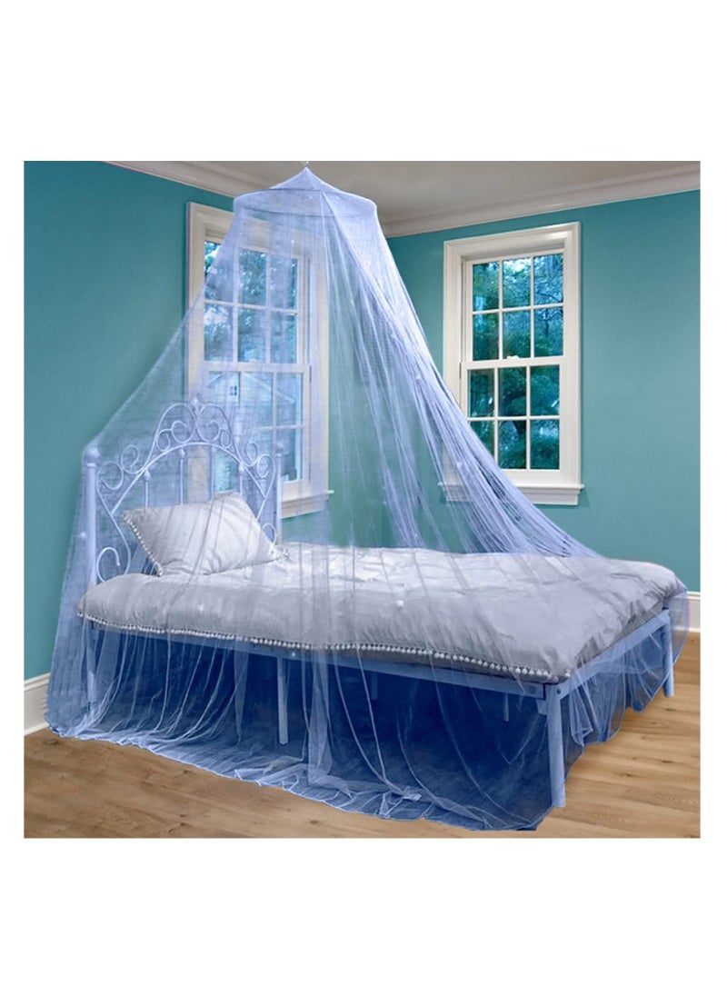 Y&D - Universal Bed Hanging Mosquito Mesh Net Polyester Blue - Image 1