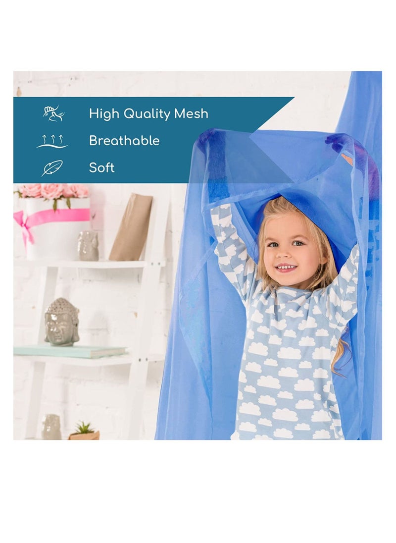 Y&D - Universal Bed Hanging Mosquito Mesh Net Polyester Blue - Image 1