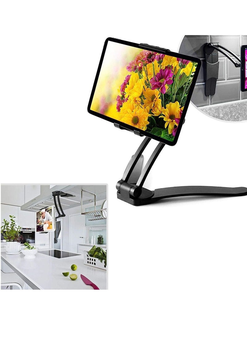 Aluminium Holder Stand Mount Compatible with IPAD AIR/Mini/IPAD PRO 12.9,MS Surface Book 2 (13.5) for Desk, Office, Kitchen,Store Kiosk, Wall Mount,Restroom,Etc - Image 1