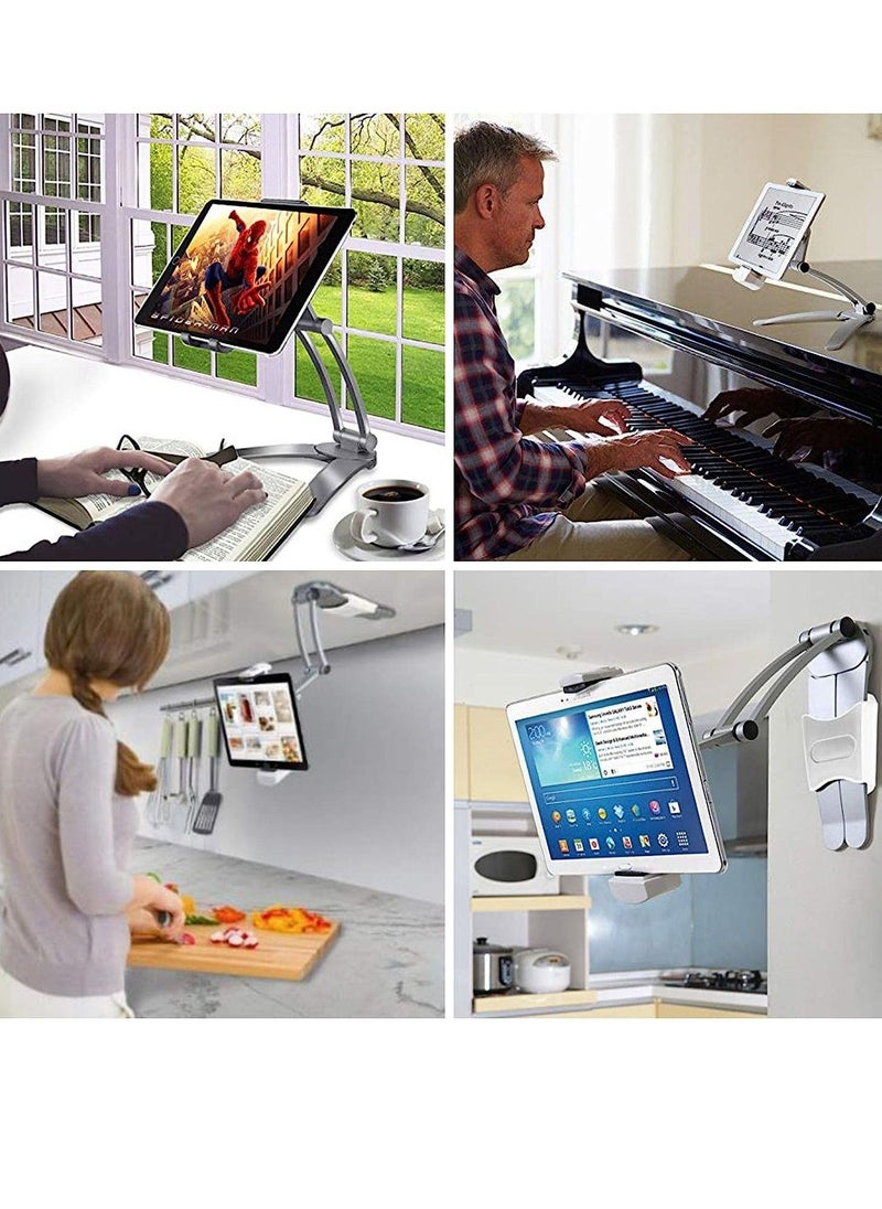Aluminium Holder Stand Mount Compatible with IPAD AIR/Mini/IPAD PRO 12.9,MS Surface Book 2 (13.5) for Desk, Office, Kitchen,Store Kiosk, Wall Mount,Restroom,Etc - Image 3